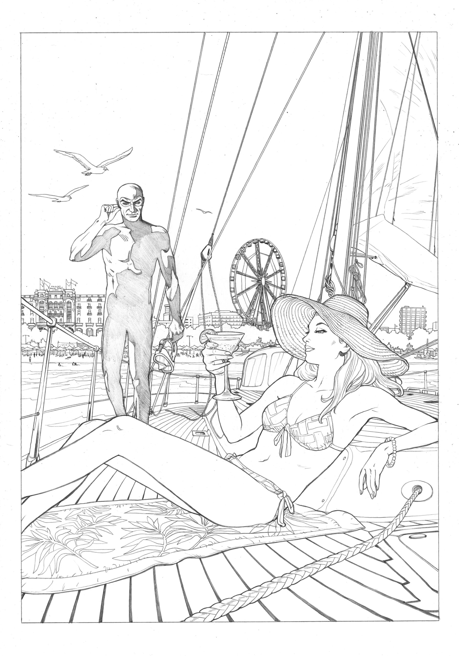 Locandina Rimini Comix 2022 matita